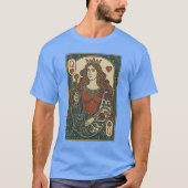 Koningin van de harten - Art Nouveau Rozenwerk Por T-shirt (Voorkant)