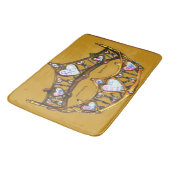 Koningin van de Harten Gold Crown Tiara mosterd ba Badmat (Gekanteld)