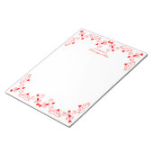 Koningin van de harten - Red Unlined Notitieblok (Schuin)
