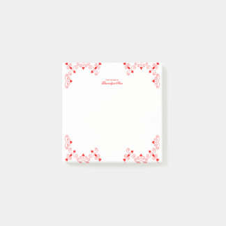 Koningin van de harten - rood post-it® notes
