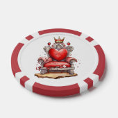 Koningin van de Harten Troon Poker Chips (Enkel)