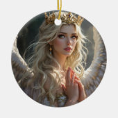 Koningin van de Hemelse Dageraad Keramisch Ornament (Voorkant)