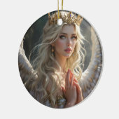 Koningin van de Hemelse Dageraad Keramisch Ornament (Links)