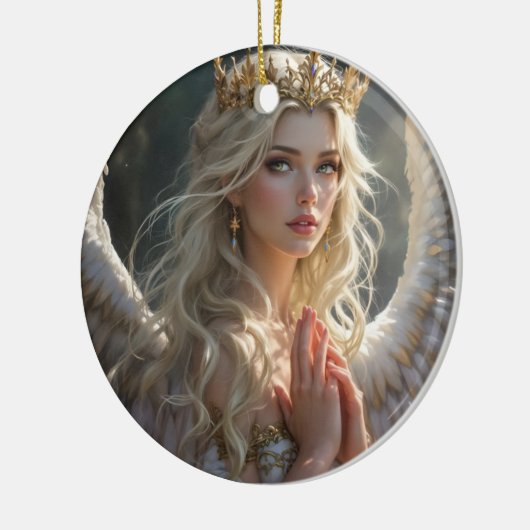 Koningin van de Hemelse Dageraad Keramisch Ornament (Links)