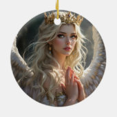 Koningin van de Hemelse Dageraad Keramisch Ornament (Achterkant)