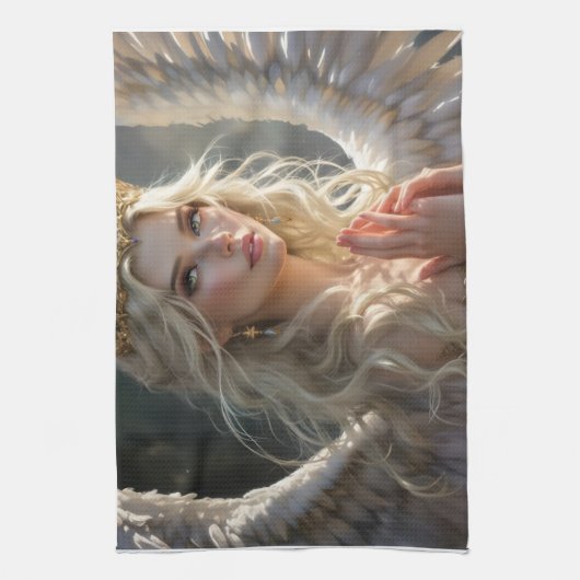 Koningin van de Hemelse Dageraad Theedoek (Verticaal)