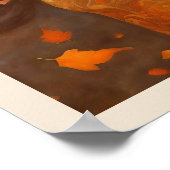 Koningin van de herfst Bossen Vrouw Kunst Nuevo Pr Poster (Hoek)