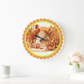 KONINGIN VAN DE HONIJNKOSTEN IN SKEP/BEEKEEPER Sin Grote Klok (Huis)