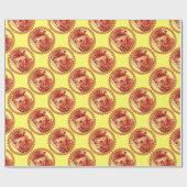 KONINGIN VAN DE HONING IN SKEP/BEEKEEPER CADEAUPAPIER (Vlak)