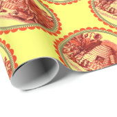 KONINGIN VAN DE HONING IN SKEP/BEEKEEPER CADEAUPAPIER (Rol Hoek)