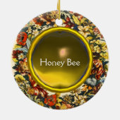 KONINGIN VAN DE HONING IN SKEP/BEEKEEPER KERAMISCH ORNAMENT (Achterkant)