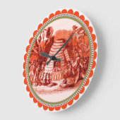 KONINGIN VAN DE HONING IN SKEP/BEEKEEPER, rood Grote Klok (Hoek)