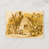 KONINGIN VAN DE HONING IN SKEP/BEEKEEPER VISITEKAARTJE (Achterkant)