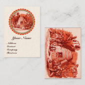 KONINGIN VAN DE HONING IN SKEP/BEEKEEPER VISITEKAARTJE (Voorkant / Achterkant)