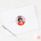 KONINGIN VAN DE HOORZITTEN, Valentijnsdag Ronde Sticker (Envelop)