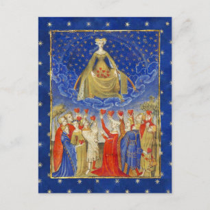 KONINGIN VAN DE HOORZITTING IN DE Valentijnsdag VA Briefkaart