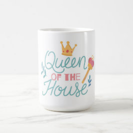Koningin van de House Moederdag Coffee Mok