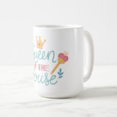Koningin van de House Moederdag Coffee Mok (Voorkant rechts)