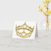 Koningin van de kaart van de de kroonnota van (Gele Bloem)