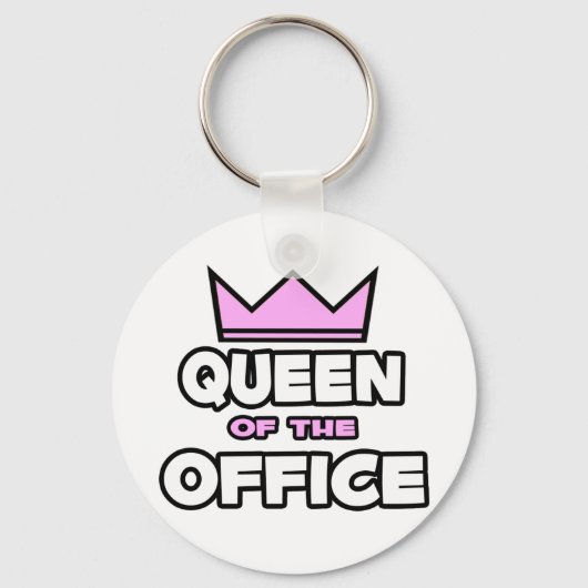 Koningin van de Kantoor Sleutelhanger (Voorkant)
