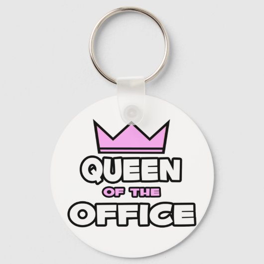 Koningin van de Kantoor Sleutelhanger (Voorkant)