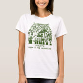 Koningin van de kas Gepersonaliseerde Tuinieren T-shirt (Voorkant)