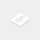 Koningin van de keuken chef koken voeg naam kroon  post-it® notes (Schuin)