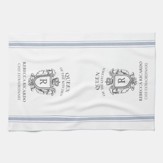 Koningin van de Keuken Cook Chef Custom Handdoek P (Horizontaal)