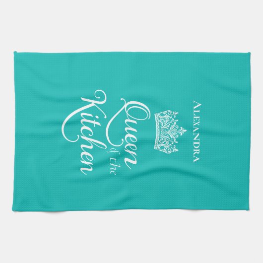 Koningin van de keuken Custom Theedoek (Horizontaal)