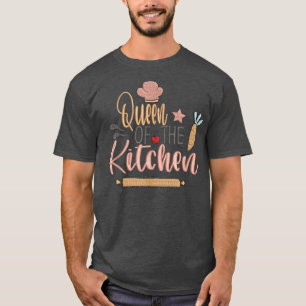 koningin van de keuken koken master chef hoed kok  t-shirt