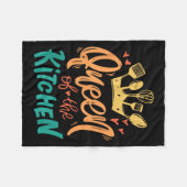 Koningin Van De Keuken Moeder Moeder Chef Moederda Fleece Deken (Voorkant (Horizontaal))