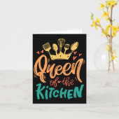 Koningin Van De Keuken Moeder Moeder Chef Moederda Kaart (Gele Bloem)