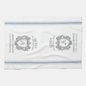 Koningin van de Keuken Monogram Gepersonaliseerde  Theedoek (Horizontaal)