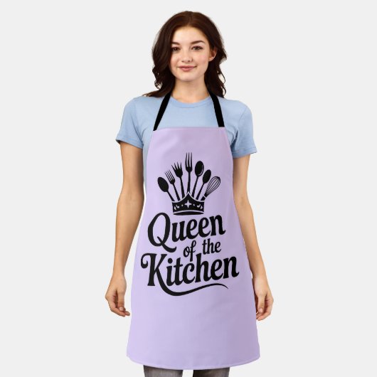 Koningin van de keuken schort (Gedragen)