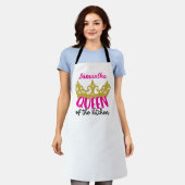Koningin van de keuken schort (Gedragen)