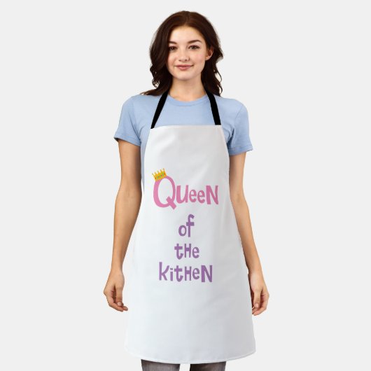 Koningin van de keuken schort (Gedragen)