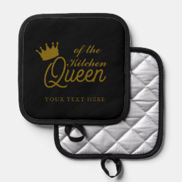 Koningin van de keuken stijlvolle pannenlap