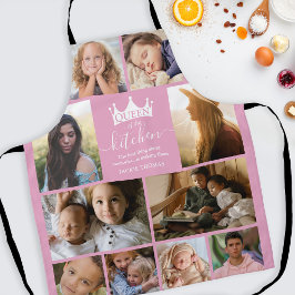 Koningin van de Keukenfotocollage Apron Schort