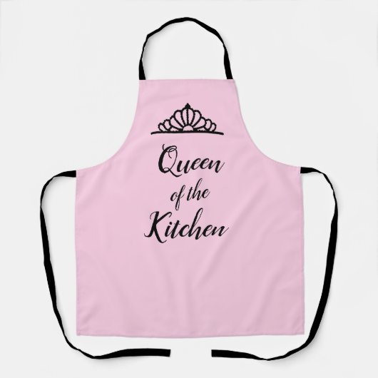 Koningin van de Keukenillustratie over Schort (Voorkant)