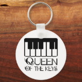 Koningin van de Keys Piano Sleutelhanger (Voorkant)
