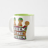 KONINGIN VAN DE KITCHEN AUTUMN STRIPEN MOKKEN (Voorkant links)