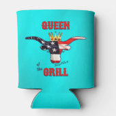 Koningin van de Koe van de Grill - Longhorn Blikjeskoeler (Achterkant)