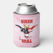 Koningin van de Koe van de Grill - Longhorn Blikjeskoeler (Blikje Achterkant)
