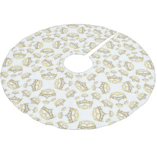 Koningin van de kroontiara-boomrok kerstboom rok