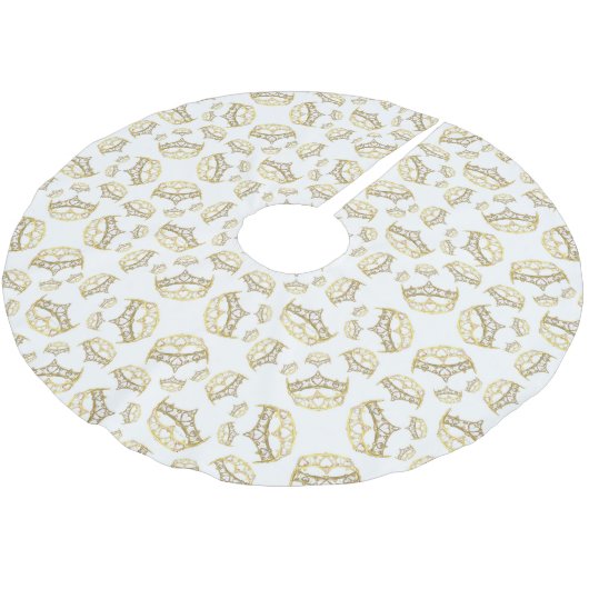 Koningin van de kroontiara-boomrok kerstboom rok (Gekanteld)