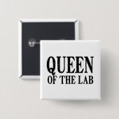 Koningin van de Lab - Button (Voorkant /achterkant)