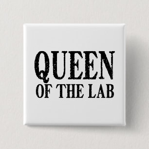 Koningin van de Lab - Button