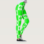 Koningin van de Leggings Groene Witte Controleurs  (Rechts)