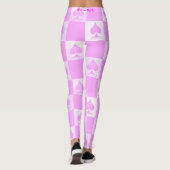 Koningin van de Leggings van de Schoppen roze cont (Achterkant)