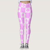 Koningin van de Leggings van de Schoppen roze cont (Voorkant)